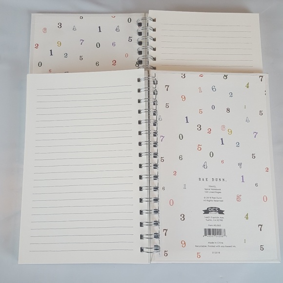 Lot of 2 Rae Dunn Notebook Travel Journal New - Picture 6 of 7